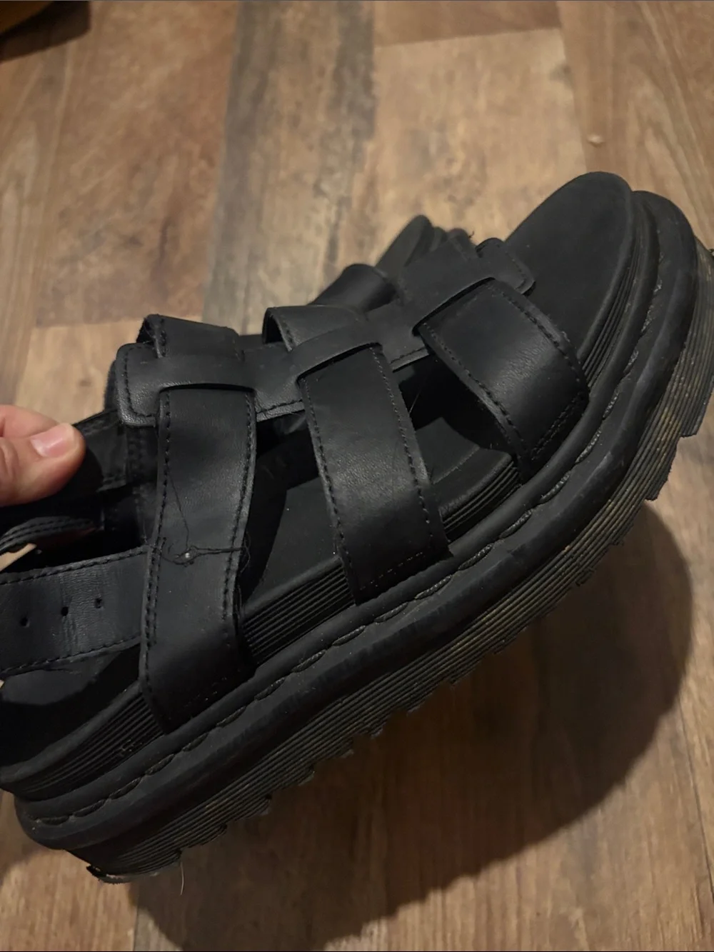 Dr Marten’s Black Strappy  Sandals